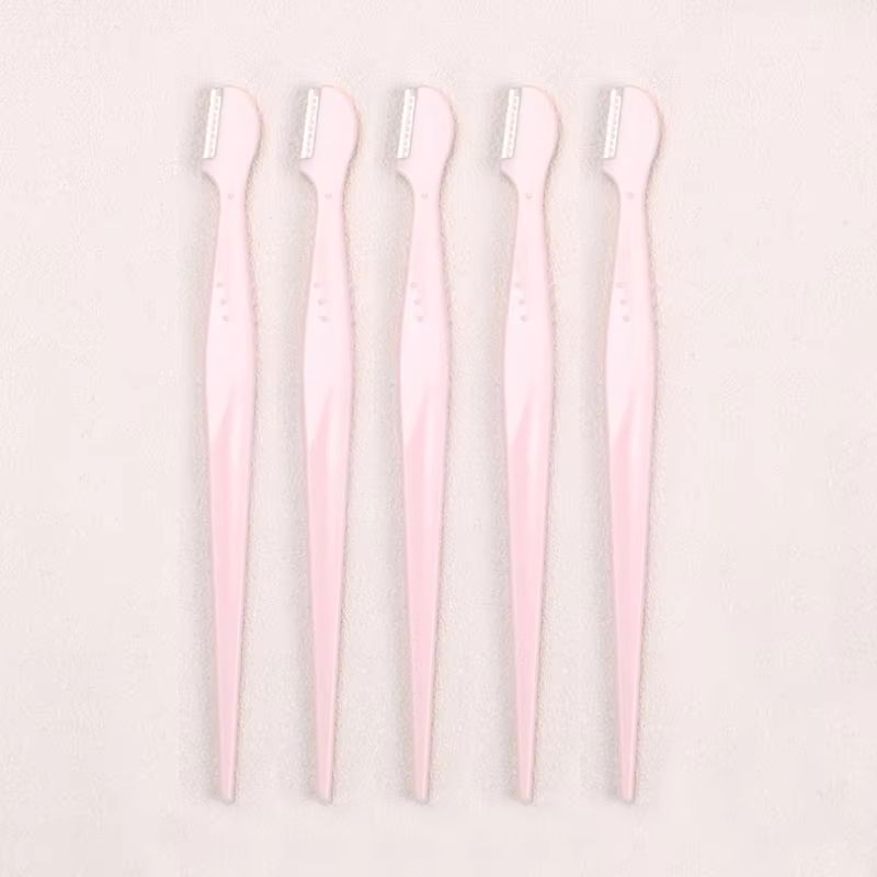 Karsyngirl Straight Handle Round Head Eyebrow Trimmer Set  Gentle AntiScratch Razor For Brows And F 17