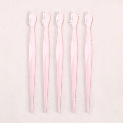 Karsyngirl Straight Handle Round Head Eyebrow Trimmer Set  Gentle AntiScratch Razor For Brows And F 17