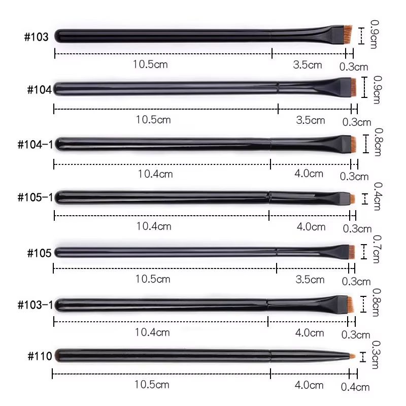 Karsyngirl 123Pcs Flat Eyeliner  Eye Detail Makeup Brush Set  Professional Eye Makeup Tool For Eyel 5