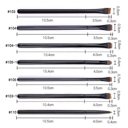 Karsyngirl 123Pcs Flat Eyeliner  Eye Detail Makeup Brush Set  Professional Eye Makeup Tool For Eyel 5
