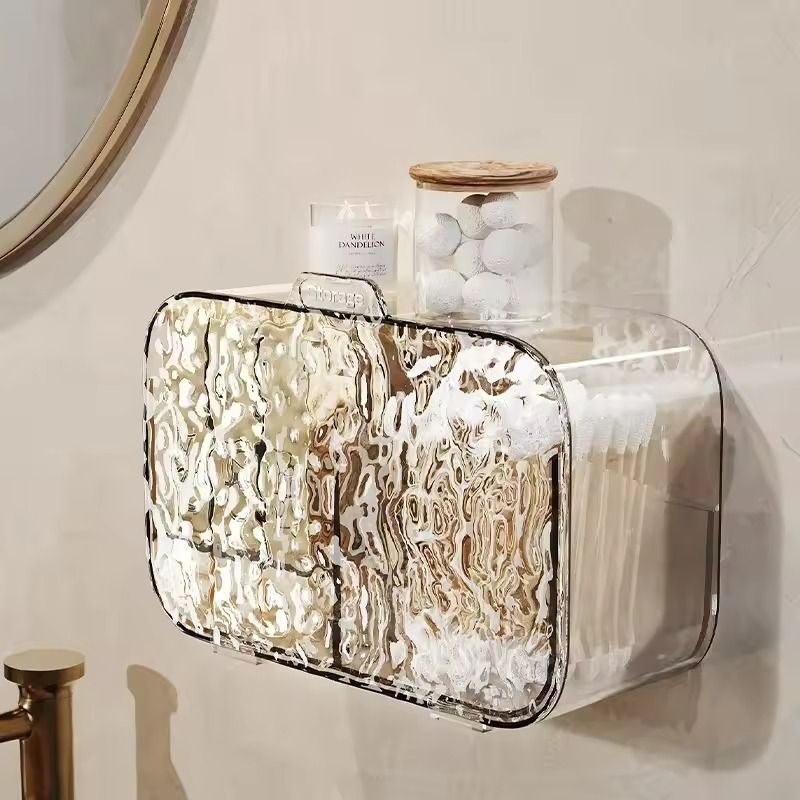 Multifunctional Glacier Pattern Makeup Organizer For Bathroom Storage 7