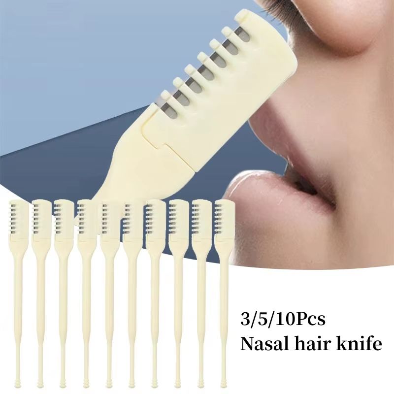 Karsyngirl 360° Rotating Nose Hair Remover – Manual Nasal Clippers for Safe Nose & Ear Hair Grooming