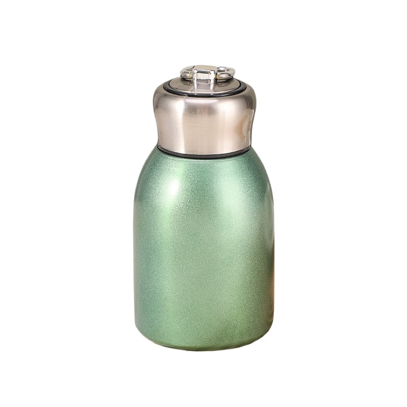 Highvalue Mini Chubby Thermos Cup With 304 Stainless Steel Portable Carrying Ring Big Belly Vacuum  8