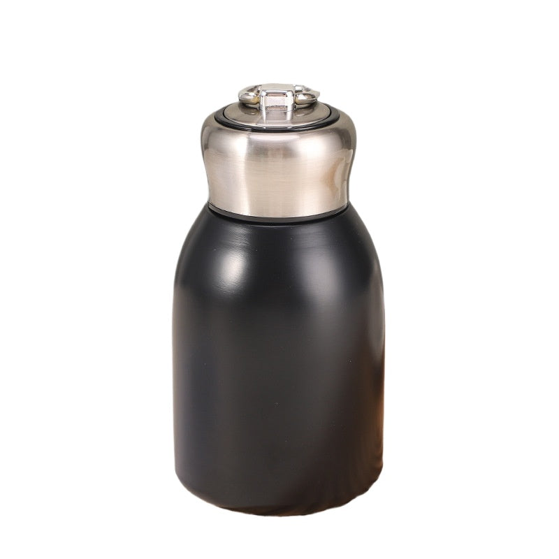 Highvalue Mini Chubby Thermos Cup With 304 Stainless Steel Portable Carrying Ring Big Belly Vacuum  9