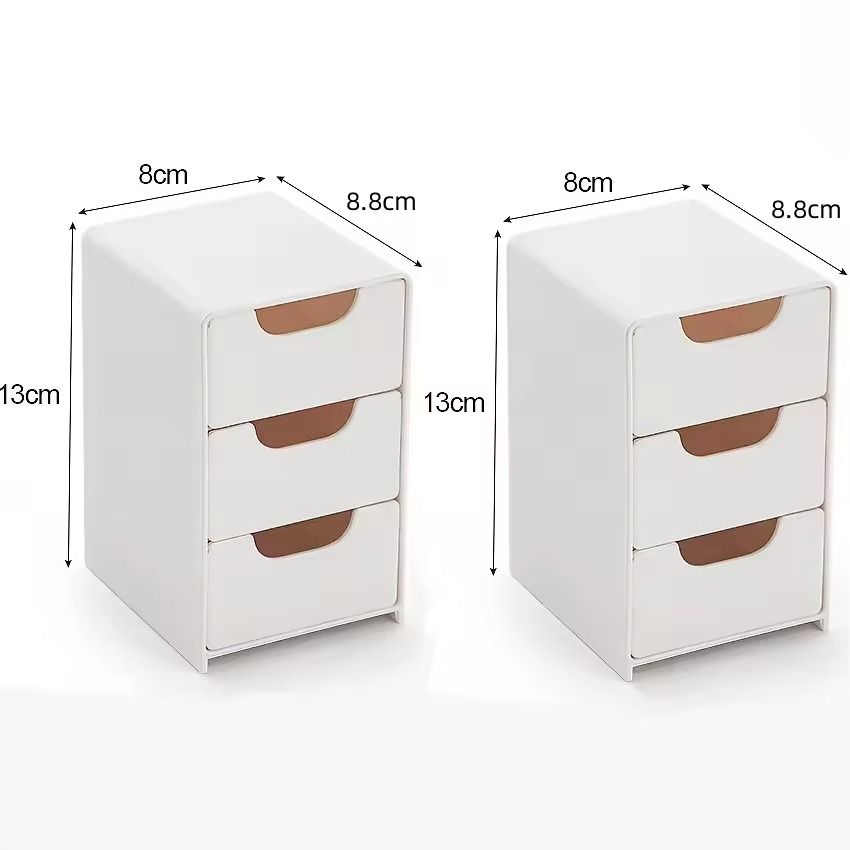 Mini Desktop Jewelry And Cosmetic Organizer With Drawers 9