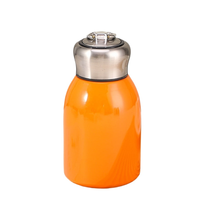 Highvalue Mini Chubby Thermos Cup With 304 Stainless Steel Portable Carrying Ring Big Belly Vacuum  10