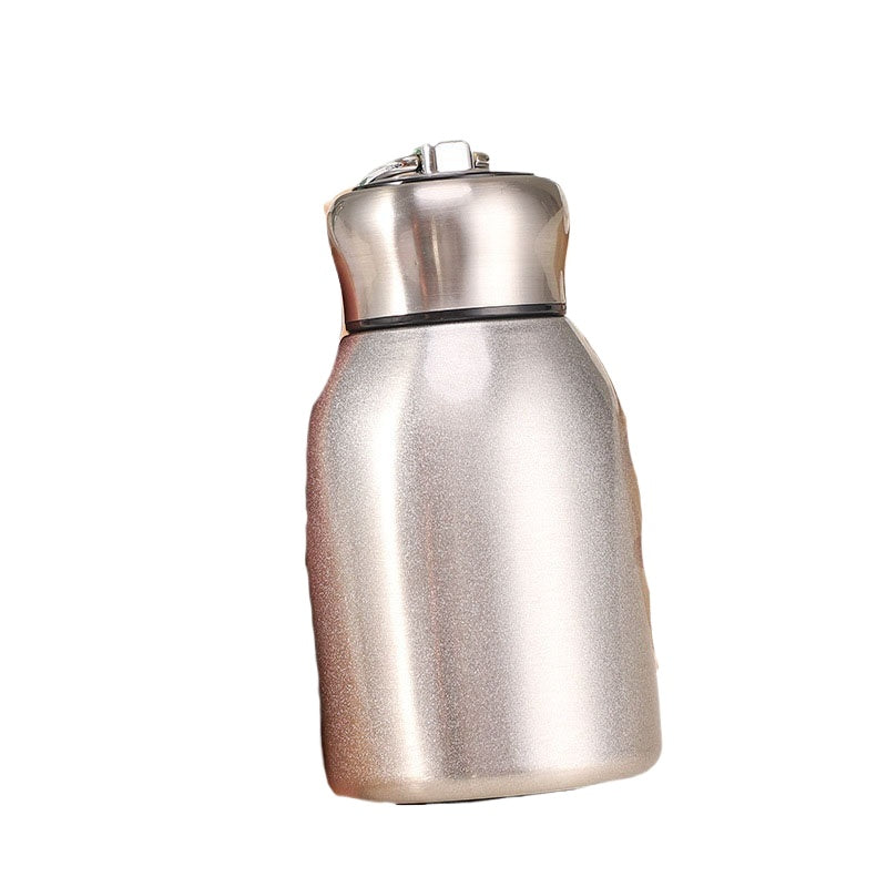 Highvalue Mini Chubby Thermos Cup With 304 Stainless Steel Portable Carrying Ring Big Belly Vacuum  11
