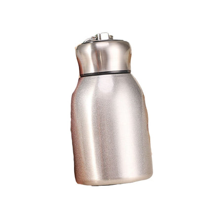 Highvalue Mini Chubby Thermos Cup With 304 Stainless Steel Portable Carrying Ring Big Belly Vacuum  11