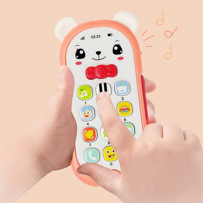 Teether Phone With Sound  Light Baby Musical Cartoon Mobile Learning Toy Educational Gift For Babie 3