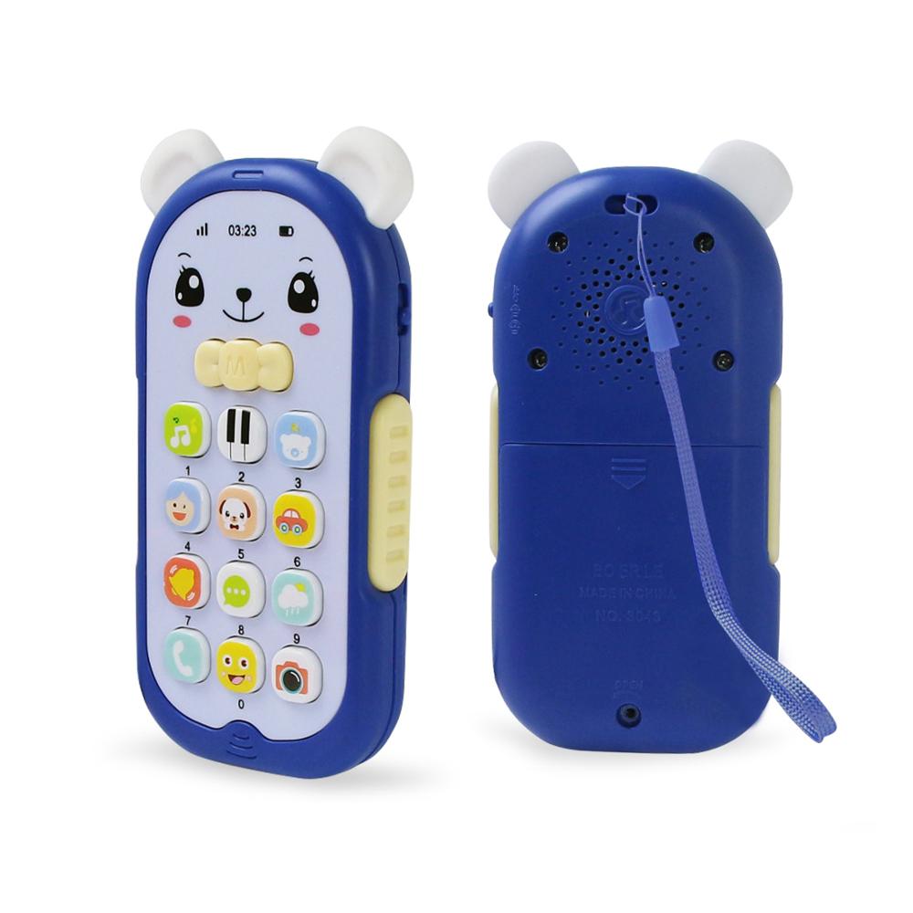Teether Phone With Sound  Light Baby Musical Cartoon Mobile Learning Toy Educational Gift For Babie 7