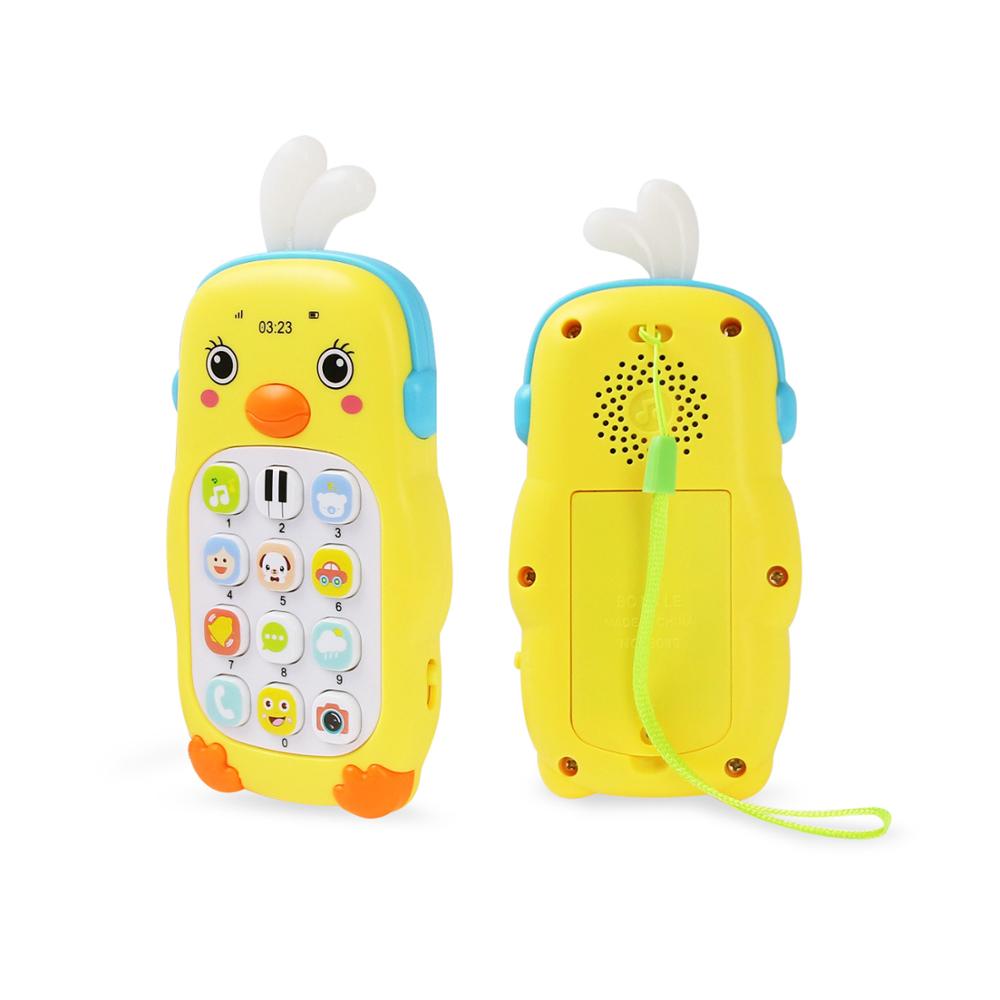 Teether Phone With Sound  Light Baby Musical Cartoon Mobile Learning Toy Educational Gift For Babie 9