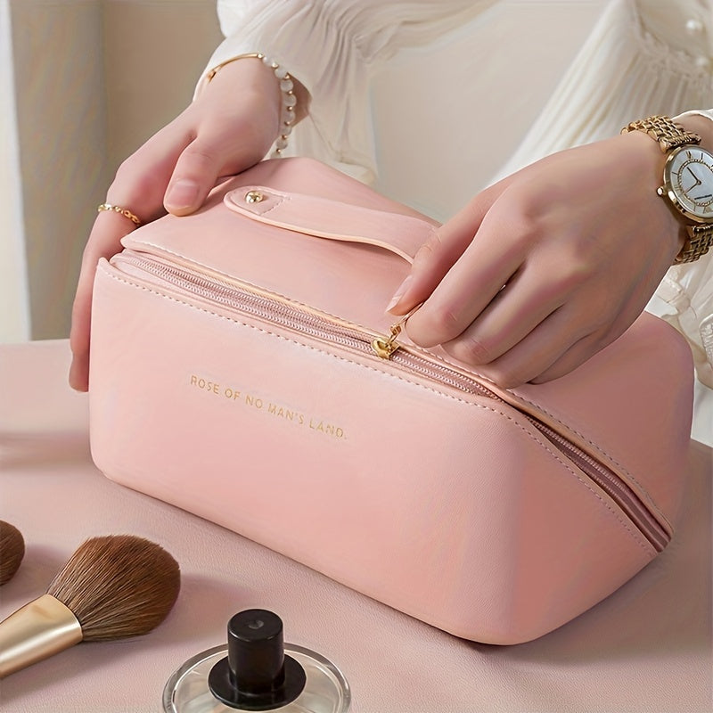 Lady Box Cosmetic Bag Travel Make Up Case Storage Pouch, Toiletry Kit Bag Makeup Organizer Female