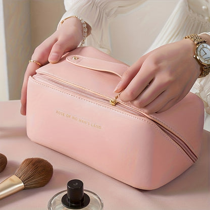 Lady Box Cosmetic Bag Travel Make Up Case Storage Pouch, Toiletry Kit Bag Makeup Organizer Female