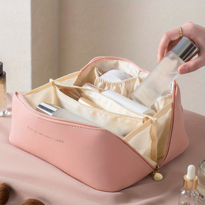 Lady Box Cosmetic Bag Travel Make Up Case Storage Pouch, Toiletry Kit Bag Makeup Organizer Female