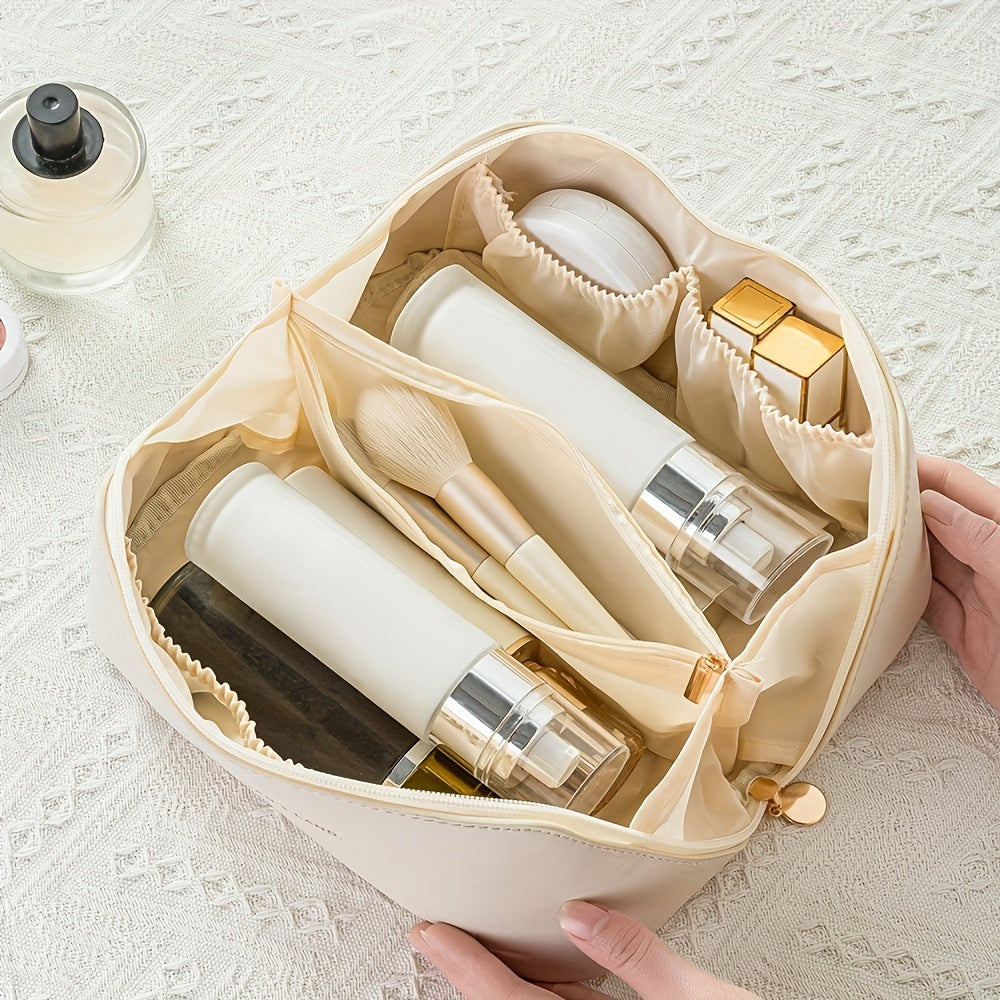 Lady Box Cosmetic Bag Travel Make Up Case Storage Pouch, Toiletry Kit Bag Makeup Organizer Female