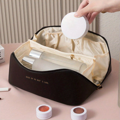 Lady Box Cosmetic Bag Travel Make Up Case Storage Pouch, Toiletry Kit Bag Makeup Organizer Female
