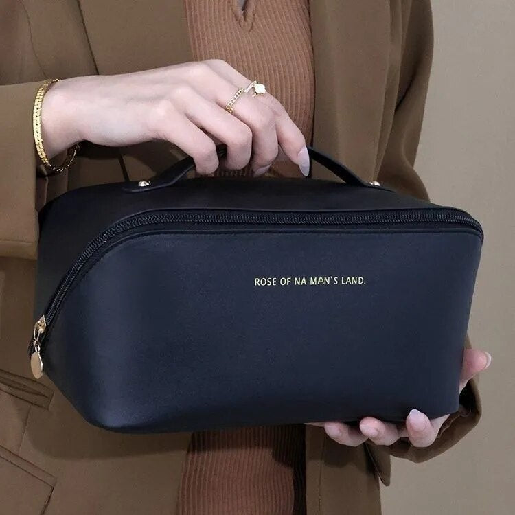 Lady Box Cosmetic Bag Travel Make Up Case Storage Pouch, Toiletry Kit Bag Makeup Organizer Female