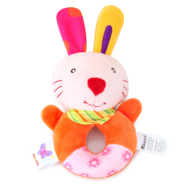 Elephant Plush Baby Rattle Toys Cute Infant Bed Toy Bear Hand Ring Bell Educational Toy For Newborn 6