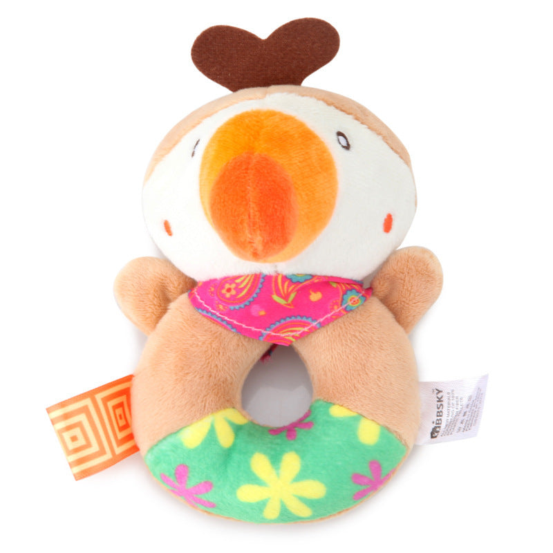Elephant Plush Baby Rattle Toys Cute Infant Bed Toy Bear Hand Ring Bell Educational Toy For Newborn 8