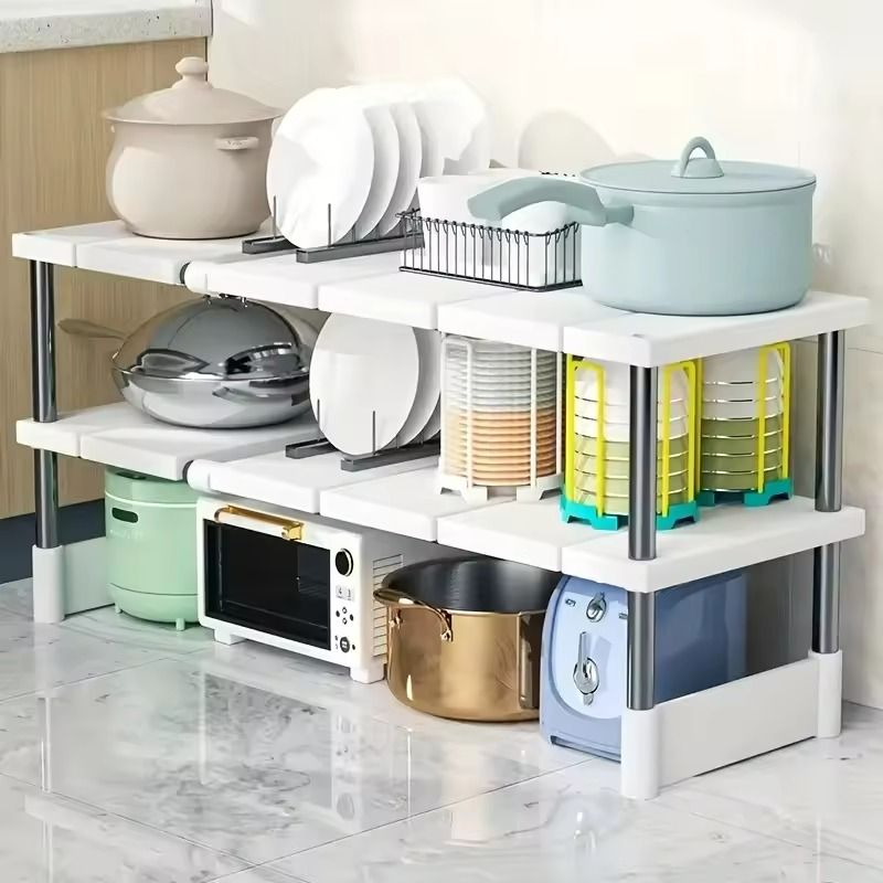 Adjustable Under Sink Storage Rack For Kitchen And Bathroom 1