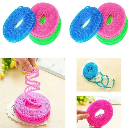 Compact Windproof Retractable Clothesline  Portable 5 M Laundry Line For Home Travel  Camping 1