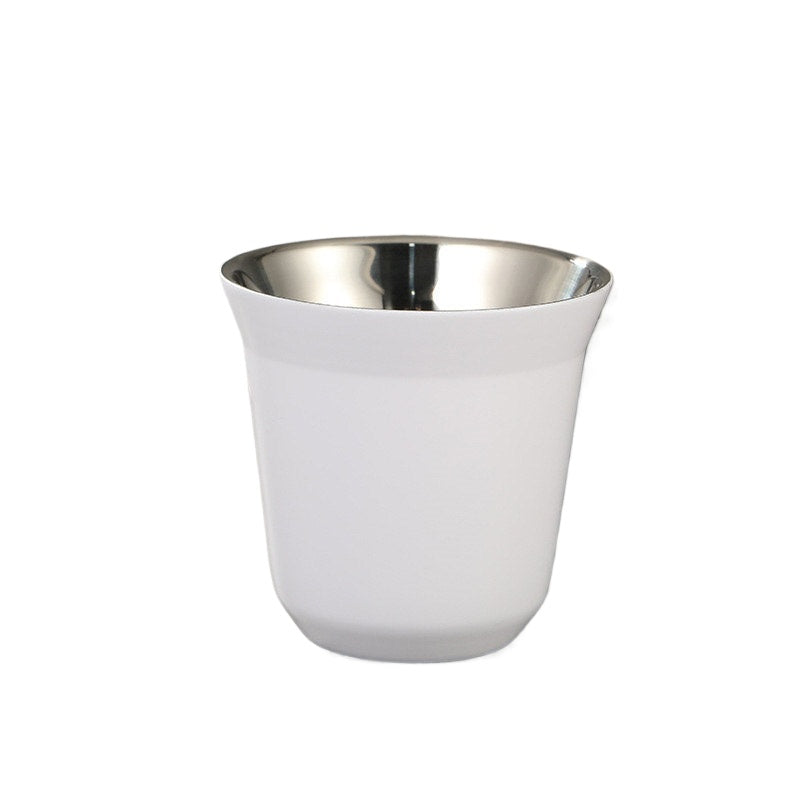 Highgrade Solid Color Water Cup Summer New Simple Flat Bottom Coffee Cup Stainless Steel Doublelaye 9