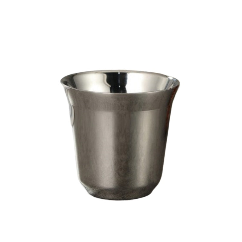Highgrade Solid Color Water Cup Summer New Simple Flat Bottom Coffee Cup Stainless Steel Doublelaye 10