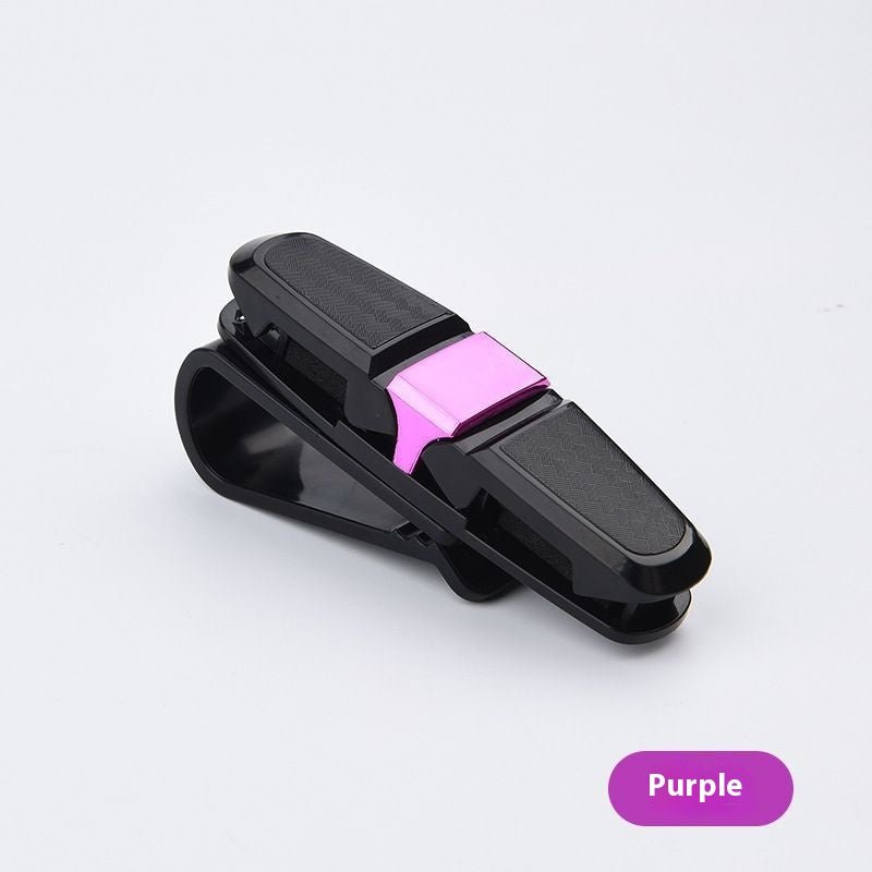 Multifunctional Automobile Eyeglass Storage Clip With Bidirectional Rotation 3