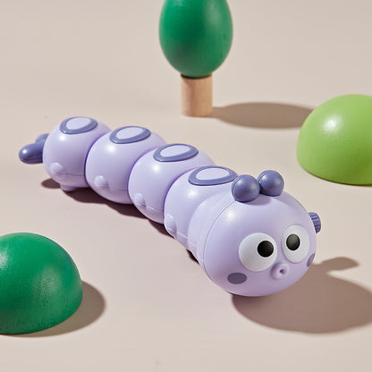 Crawling Toys Parent Child Interactive Cute Animal, Cartoon Clockwork Caterpillar Baby Wind Up Toy for Kids Funny Gift