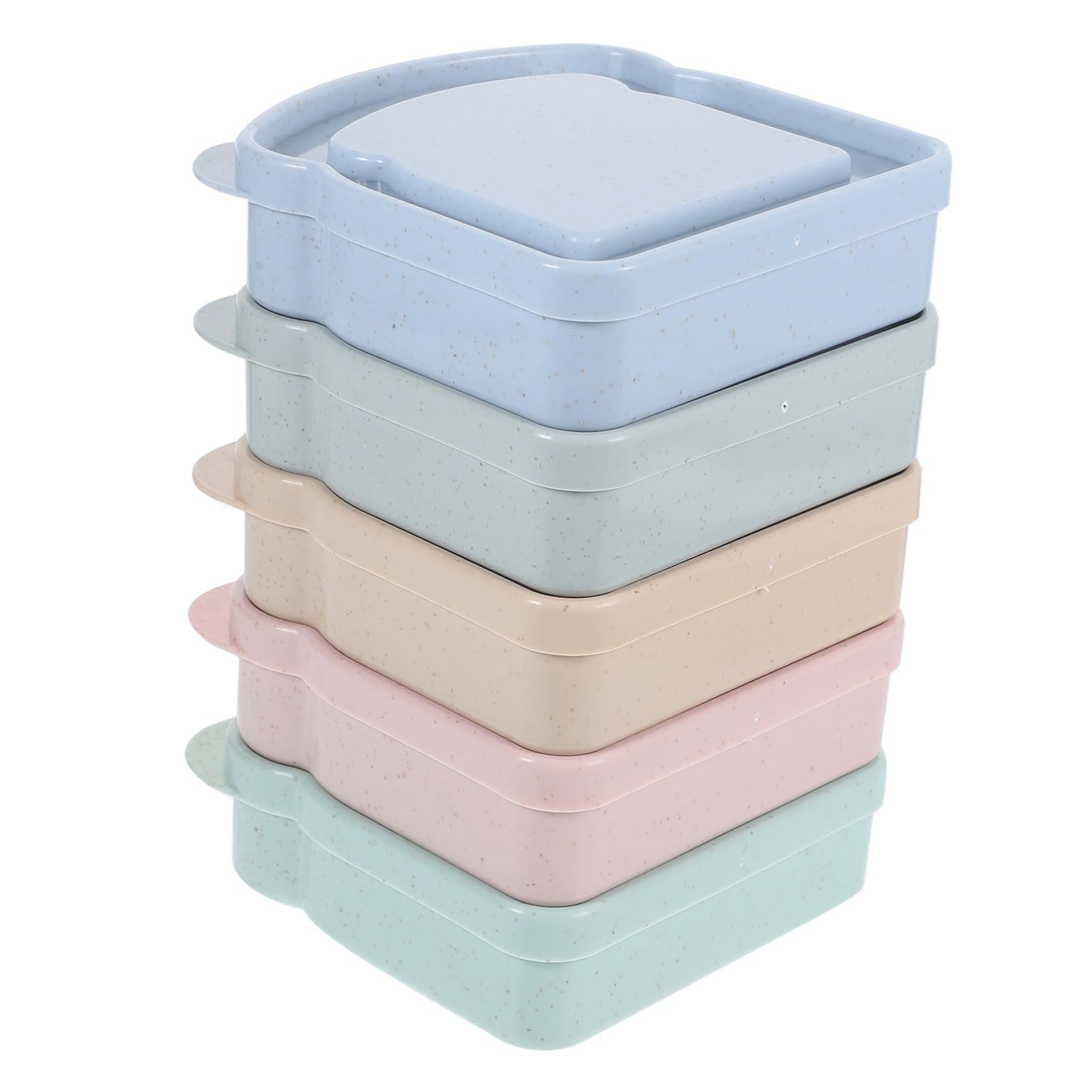 Large-capacity Bento Box, Toast Shaped Bamboo Fiber, Kitchen Outdoor Picnic Box