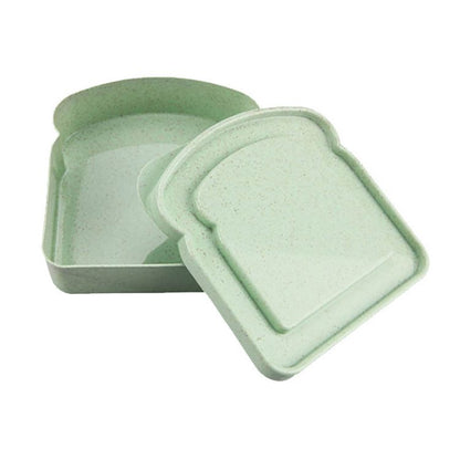 Large-capacity Bento Box, Toast Shaped Bamboo Fiber, Kitchen Outdoor Picnic Box