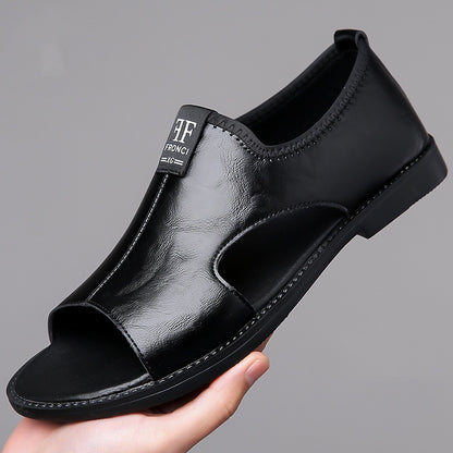 High Quality Leather Sandals for Men Comfortable Casual Slippers