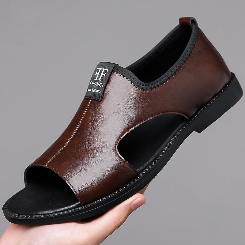 High Quality Leather Sandals for Men Comfortable Casual Slippers
