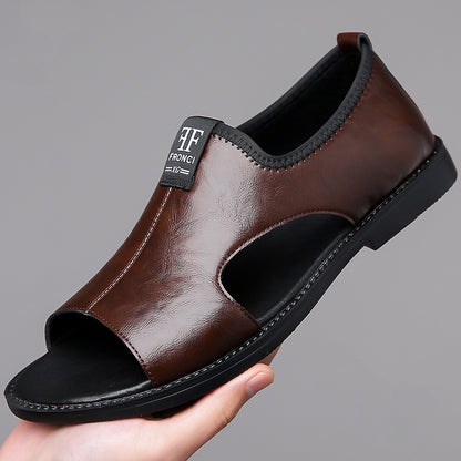High Quality Leather Sandals for Men Comfortable Casual Slippers