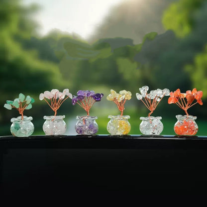 Mini Crystal Tree High Quality Mini Gravel Flowerpot Resin Crystal Decoration 2