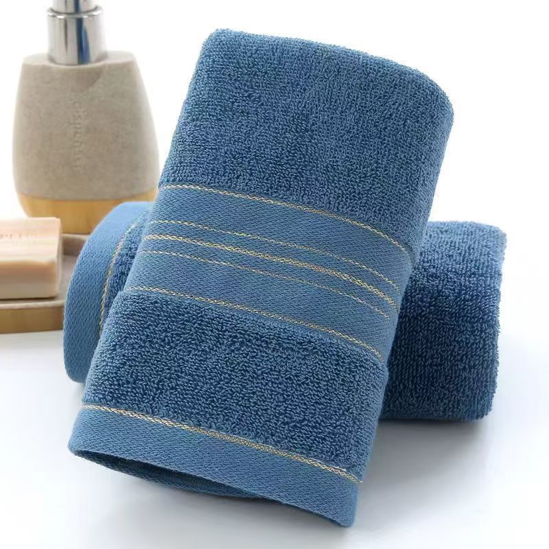 Absorbent Jacquard Polyester Cotton Towel AllCotton Class A Face And Bath Towel For Adults 5