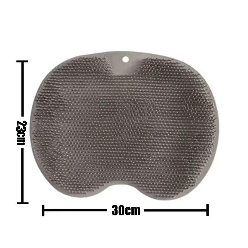 Wash The Foot Brush Body Cleanser Silicone Sponge Bath Massage Mat Shower Back Brush Wall Mounted Foot Wash Mat with Suction Cup
