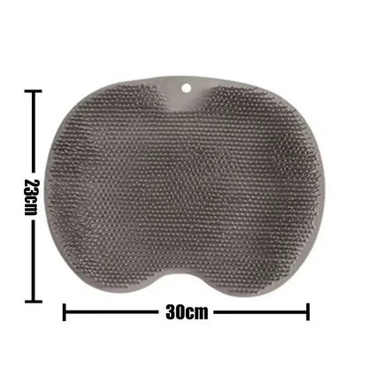 Wash The Foot Brush Body Cleanser Silicone Sponge Bath Massage Mat Shower Back Brush Wall Mounted Foot Wash Mat with Suction Cup