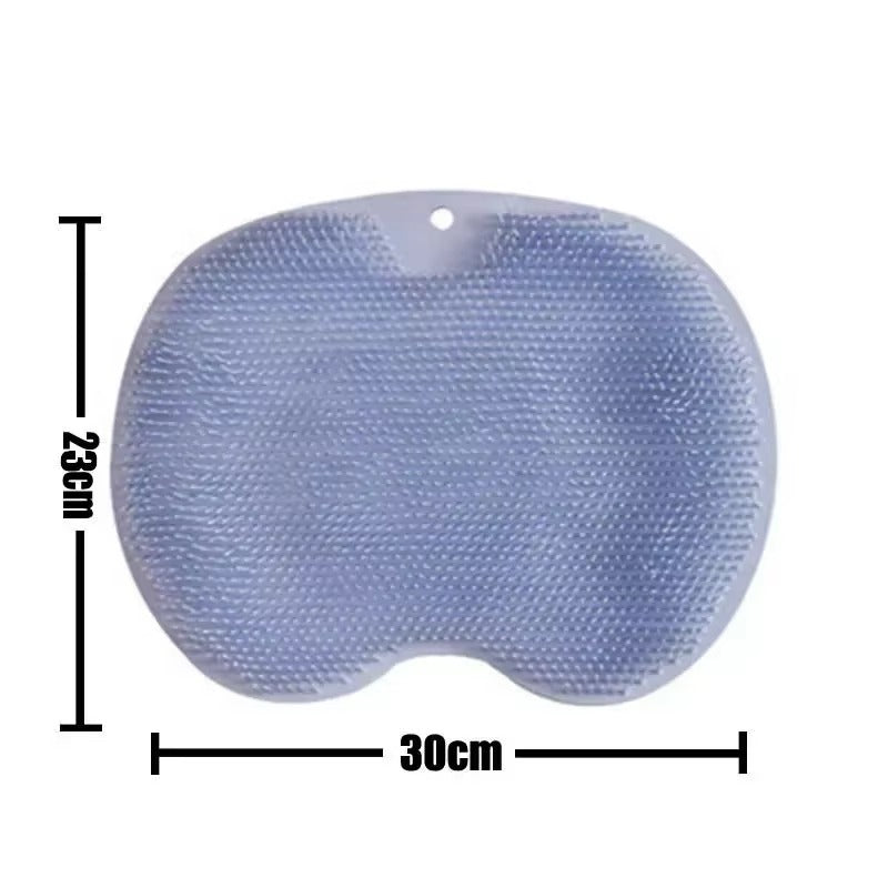 Wash The Foot Brush Body Cleanser Silicone Sponge Bath Massage Mat Shower Back Brush Wall Mounted Foot Wash Mat with Suction Cup