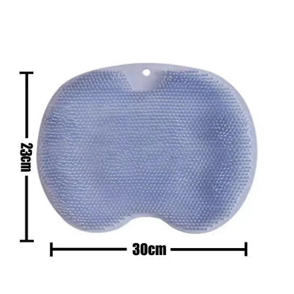 Wash The Foot Brush Body Cleanser Silicone Sponge Bath Massage Mat Shower Back Brush Wall Mounted Foot Wash Mat with Suction Cup