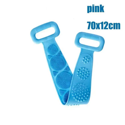 Wash The Foot Brush Body Cleanser Silicone Sponge Bath Massage Mat Shower Back Brush Wall Mounted Foot Wash Mat with Suction Cup
