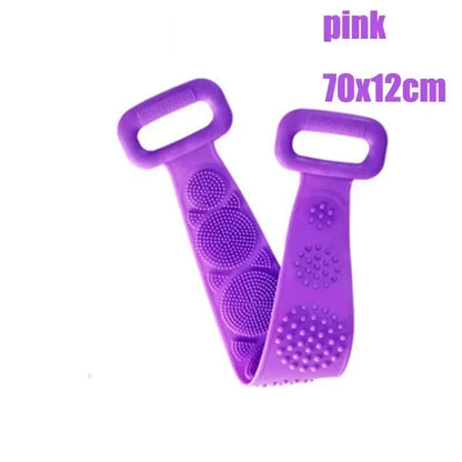 Wash The Foot Brush Body Cleanser Silicone Sponge Bath Massage Mat Shower Back Brush Wall Mounted Foot Wash Mat with Suction Cup
