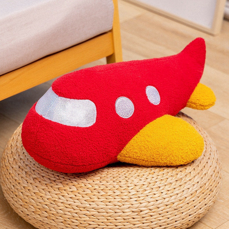 Stuffed Spaceship Throw Pillow Home Decor, 58cm Plush Rocket Astronaut Toy, Birthday Gift Space Discovery for Kids