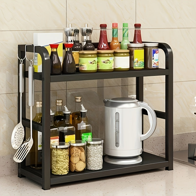 Metal Counter Top Shelf SpaceSaving Organizer For Mugs Condiments  Coffee Rustproof Kitchen Rack 5