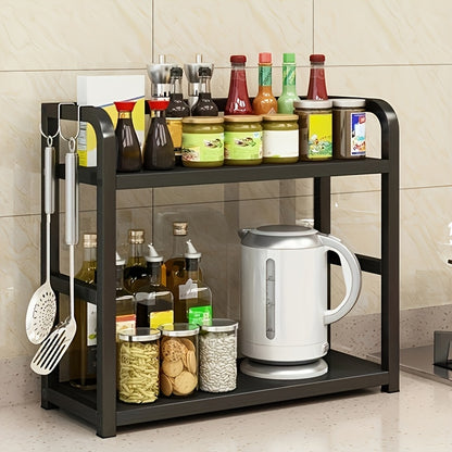 Metal Counter Top Shelf SpaceSaving Organizer For Mugs Condiments  Coffee Rustproof Kitchen Rack 5