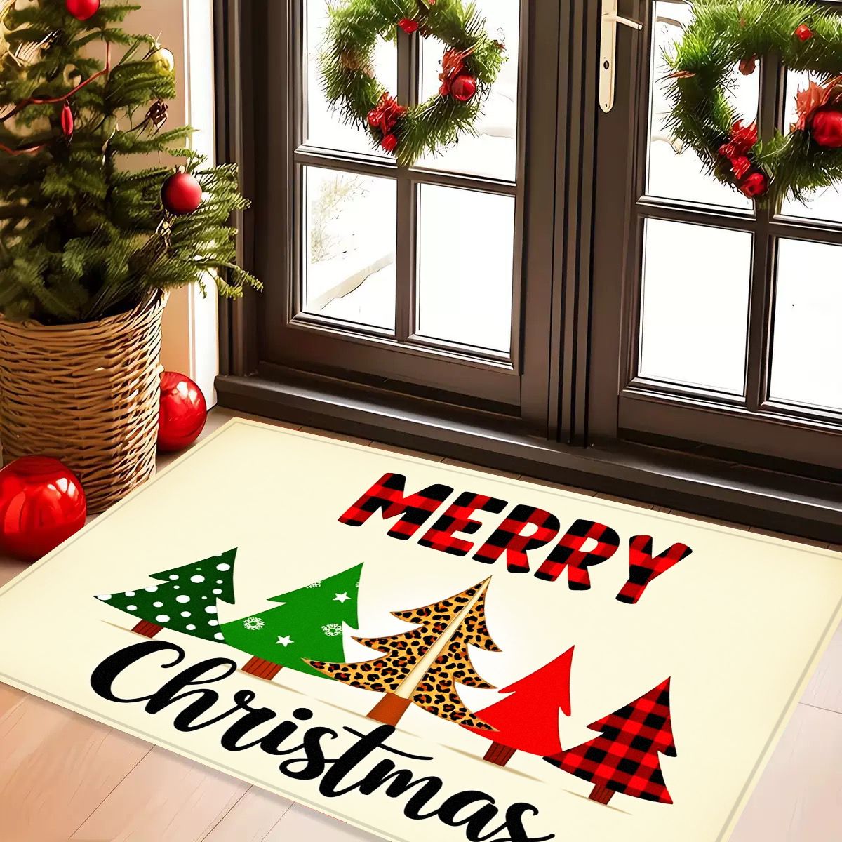 Christmas Grinch Rug Living Room Entryway Holiday Decor SkinFriendly WearResistant EasytoClean 2