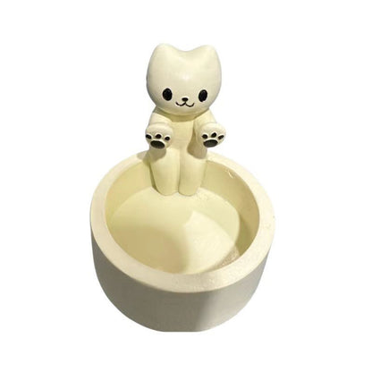 Creative Aromatherapy Candle Holder, Cute Cat Kitten Candlestick Decoration