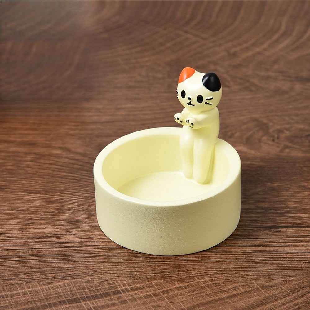 Creative Aromatherapy Candle Holder, Cute Cat Kitten Candlestick Decoration
