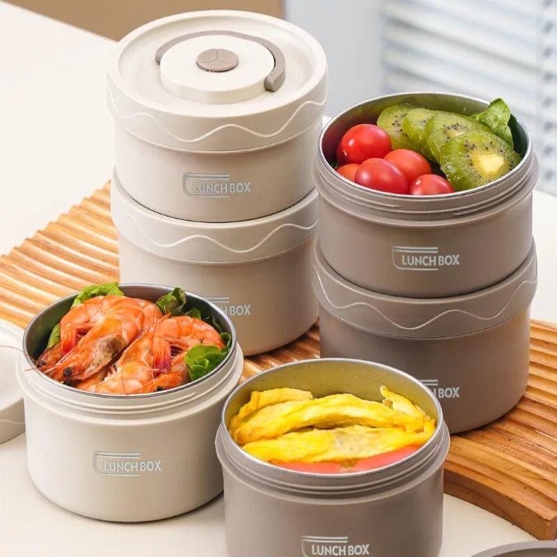 3PCS Stainless Steel Lunch Box Set With Insulated Bag  MultiCompartment Containers 2
