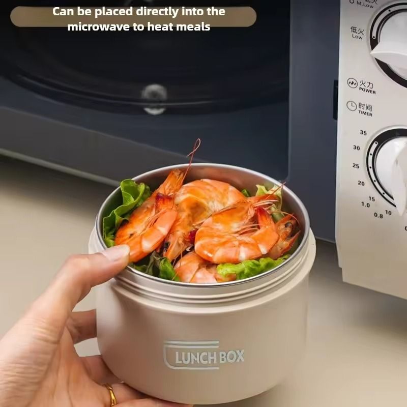 3PCS Stainless Steel Lunch Box Set With Insulated Bag  MultiCompartment Containers 3